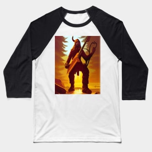 Viking with guitar Baseball T-Shirt